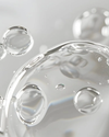 texture of bubbles from a liquid face mist
