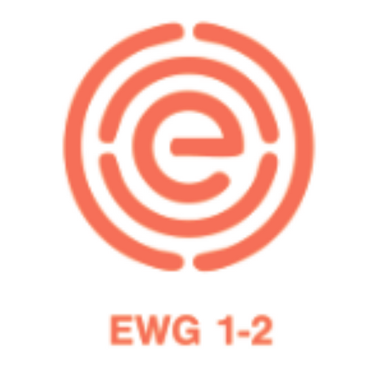 Logo with a red spiral design and 'EWG 1-2' text on a white background